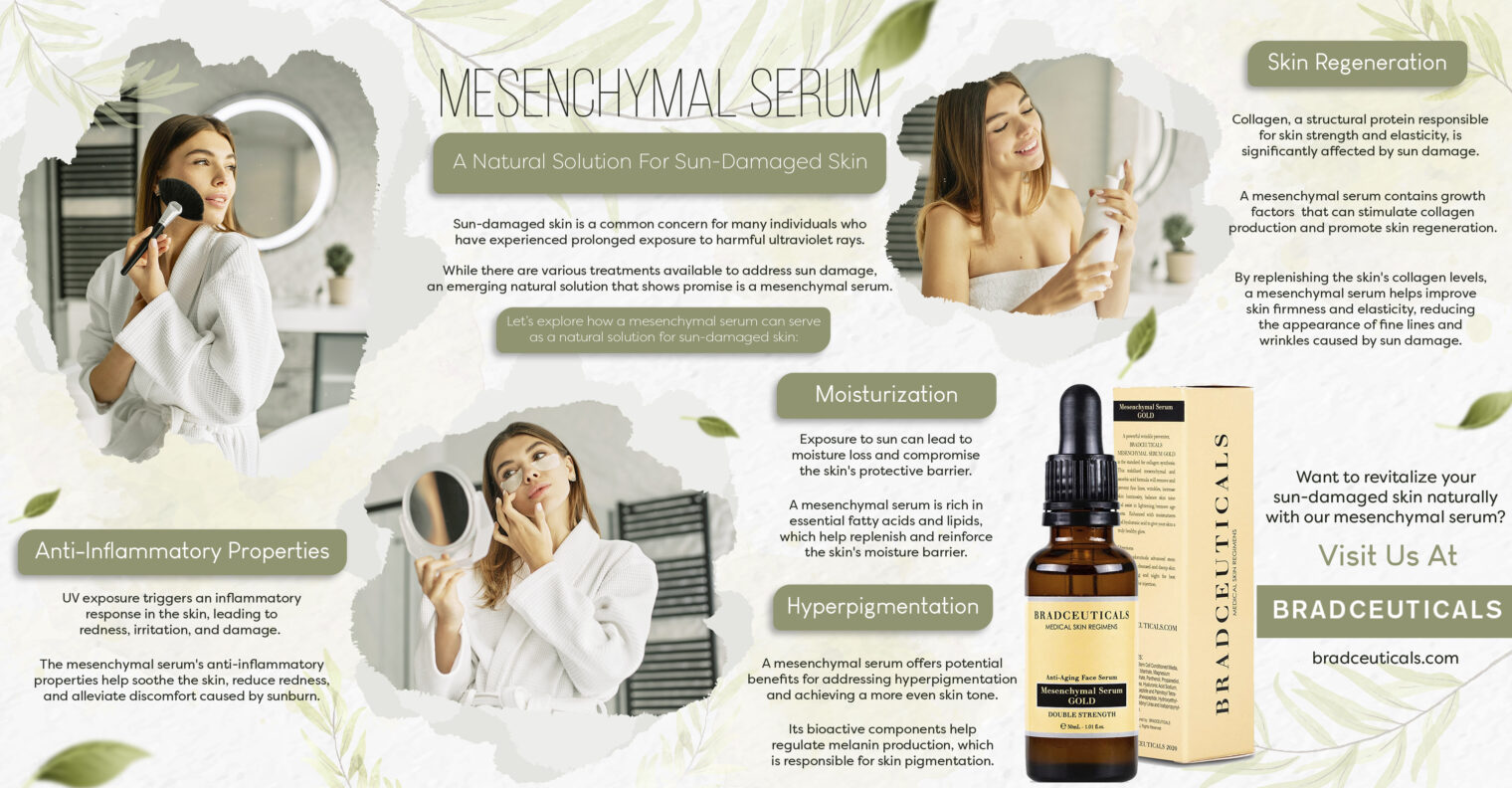 Mesenchymal Serum: A Natural Solution For Sun-Damaged Skin.