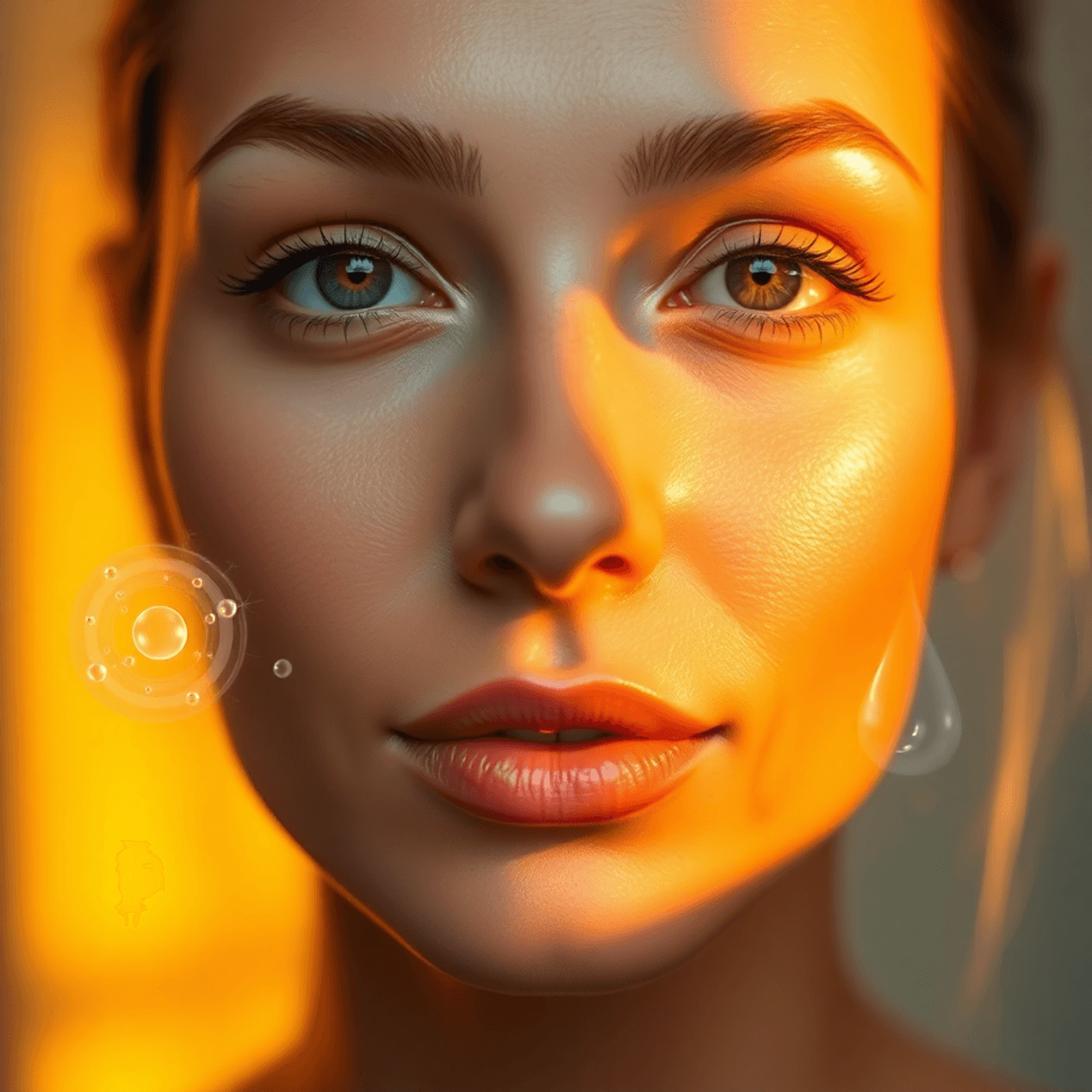 beautiful woman with great skin from sing best egf serum