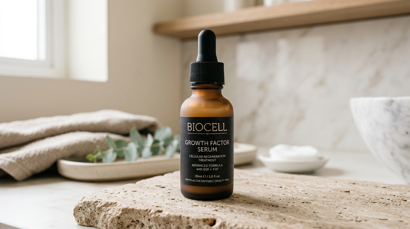 Growth factor serum products ranked with anti-aging skincare and collagen boosting serums
