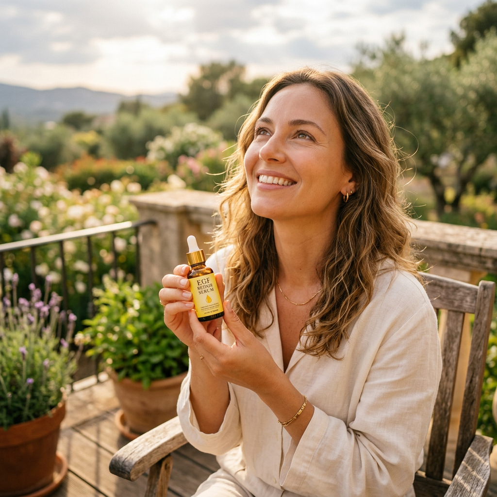 What Does EGF Serum Do? 5 Mind-Blowing Answers 1 What does egf serum do shown with epidermal growth factor skincare and anti-aging products